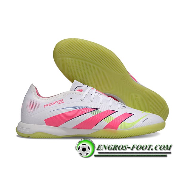 Adidas Chaussures de Foot PREDATOR 25 ELITE IC BOOTS Blanc/Rose/Vert