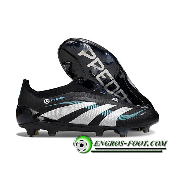 Adidas Chaussures de Foot 25 Predator Elite LL FG Noir/Gris/Bleu