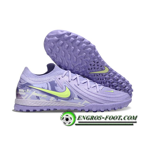 Nike Chaussures de Foot Phantom GX II EliteTF Pourpre/Vert