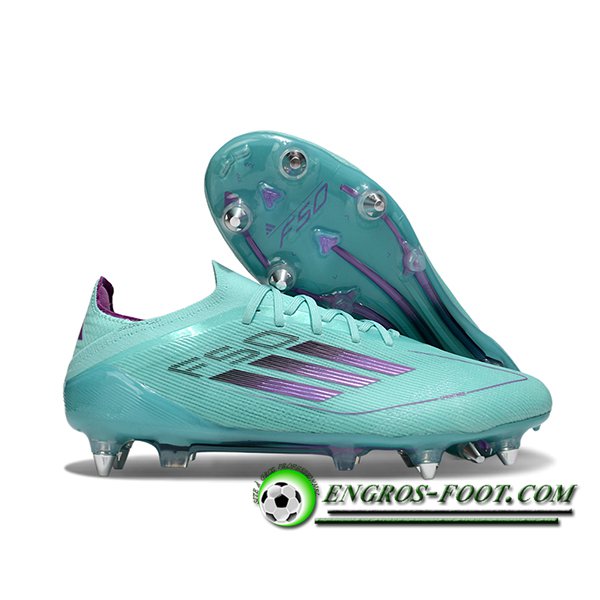 Adidas Chaussures de Foot F50 Elite SG Bleu/Pourpre