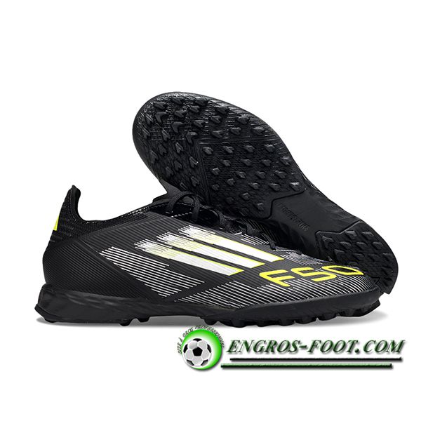 Adidas Chaussures de Foot F50 PRO TF Noir/Blanc