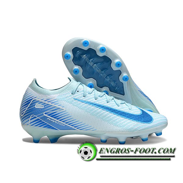 Nike Chaussures de Foot AIR Zoom Mercurial Vapor 16 Elite XXV AG Bleu Clair