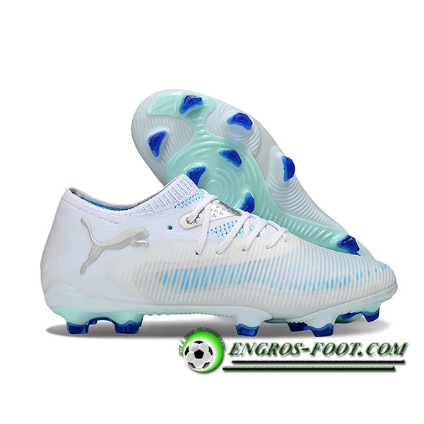 PUMA Chaussures de Foot FUTURE 8 ULTIMATE FG/AG Blanc/Bleu