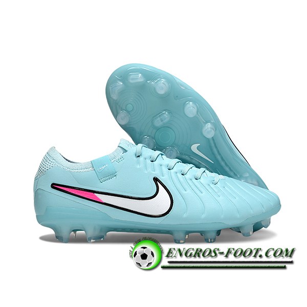 Nike Chaussures de Foot Tiempo Legend X Elite FG Bleu Clair