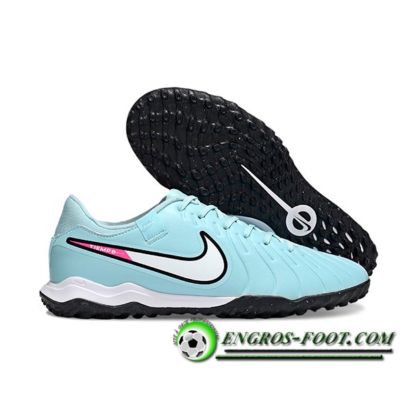 Nike Chaussures de Foot Tiempo Legend X PRO TF Bleu Clair