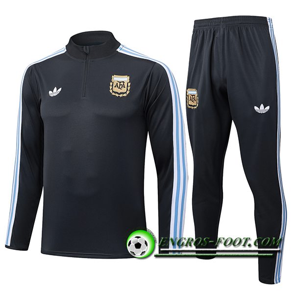 Ensemble Survetement de Foot Foot Argentine Gris Foncé 2025/2026