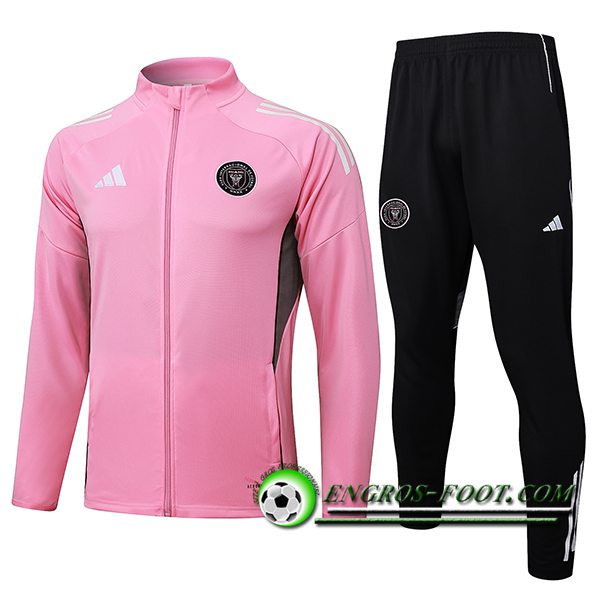 Ensemble Survetement de Foot Veste Foot Inter Miami CF Rose 2025/2026