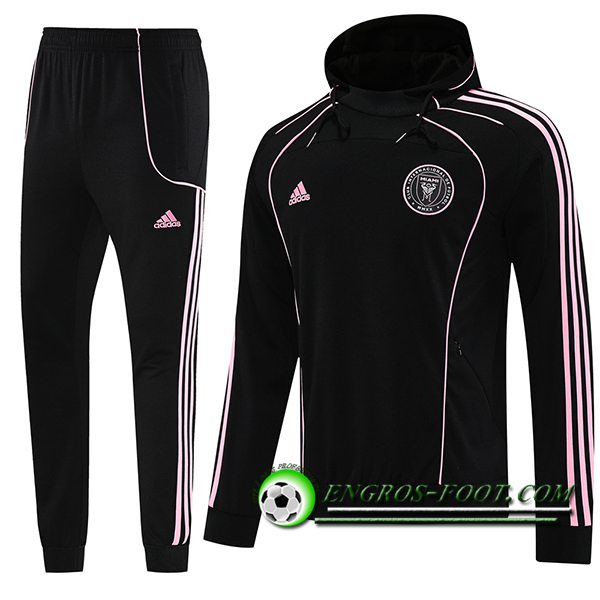 Ensemble Survetement Veste A Capuche Inter Miami CF Noir/Rose 2025/2026