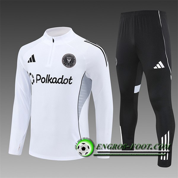 Ensemble Survetement de Foot Inter Miami CF Enfant Blanc 2025/2026