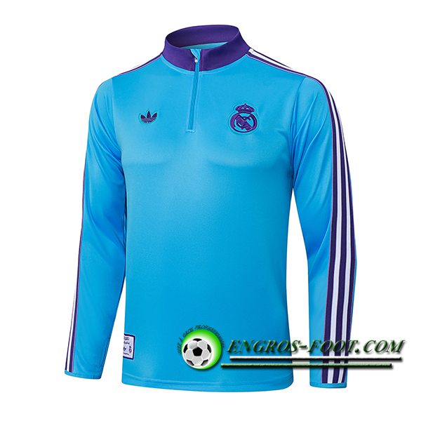 Sweatshirt Training Real Madrid Bleu/Pourpre 2025/2026