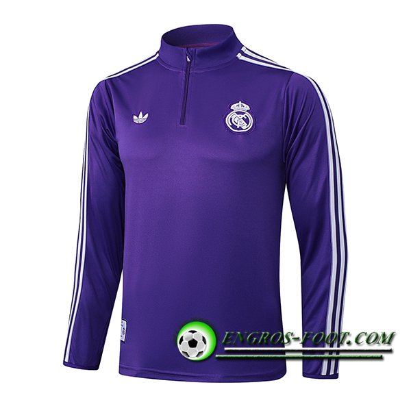 Sweatshirt Training Real Madrid Pourpre/Blanc 2025/2026