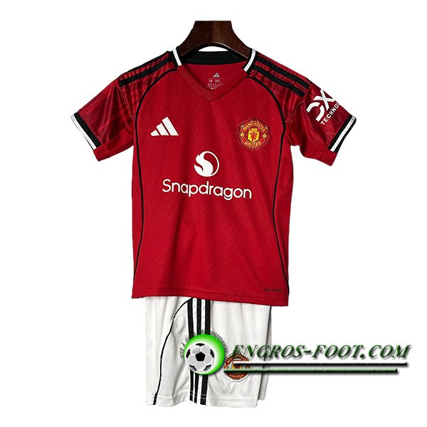 Maillot de Foot Manchester United Enfant Domicile 2025/2026