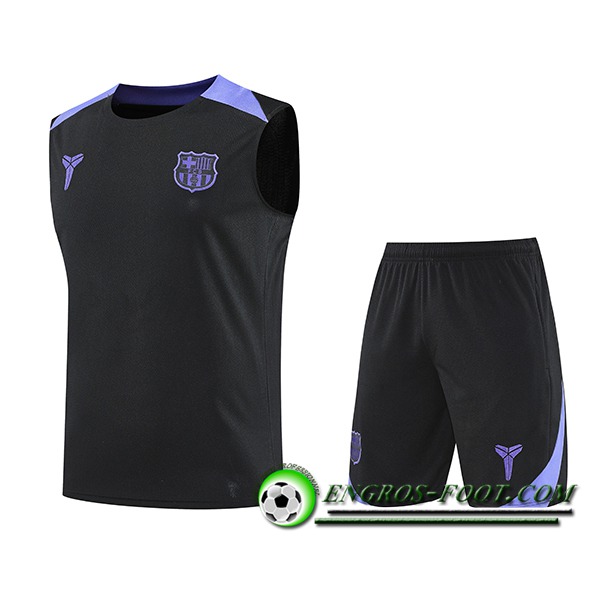 Ensemble Training Debardeur FC Barcelone Noir/Pourpre 2025/2026
