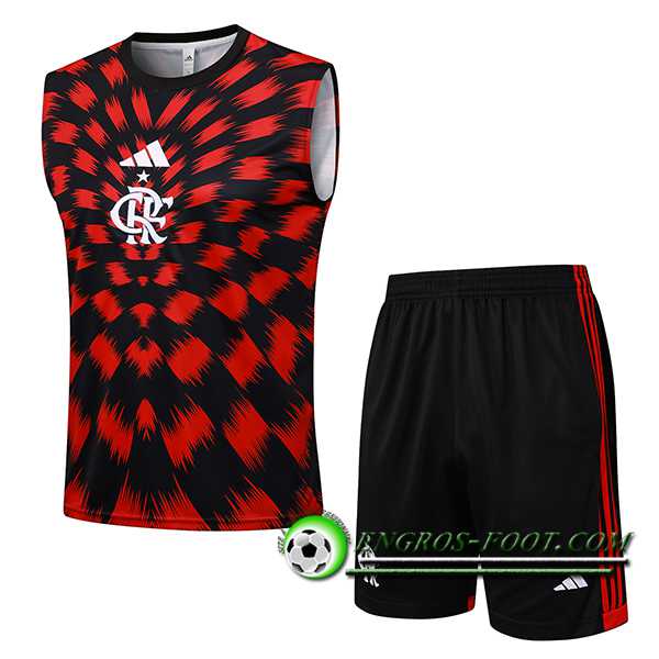 Ensemble Training Debardeur Flamengo Rouge/Noir 2025/2026