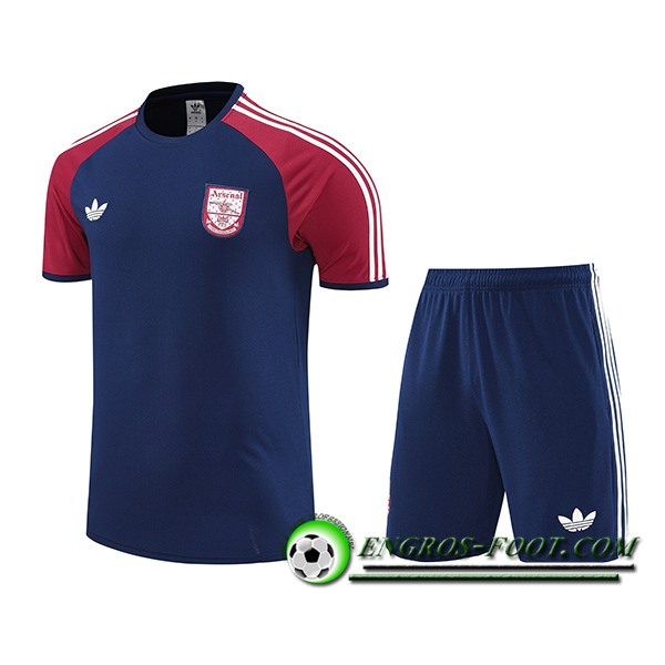 Ensemble Training T-Shirts Arsenal Bleu/Rouge/Blan 2025/2026