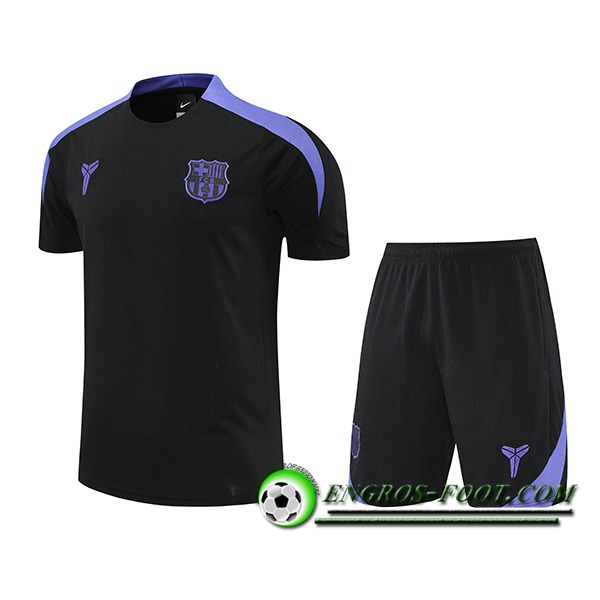 Ensemble Training T-Shirts FC Barcelone Noir/Pourpre 2025/2026