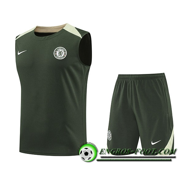 Ensemble Training Debardeurs FC Chelsea Vert 2025/2026