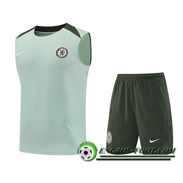 Ensemble Training Debardeurs FC Chelsea Vert 2025/2026 -02