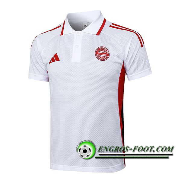 Polo Foot Bayern Munich Blanc/Rouge 2025/2026 -02