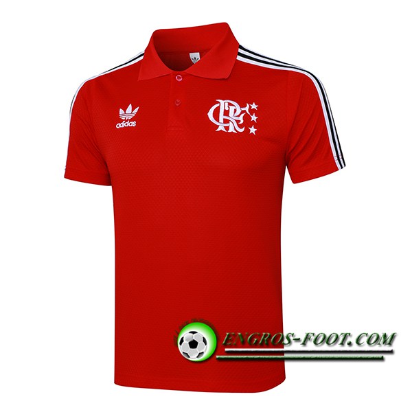 Polo Foot Flamengo Rouge/Blanc 2025/2026