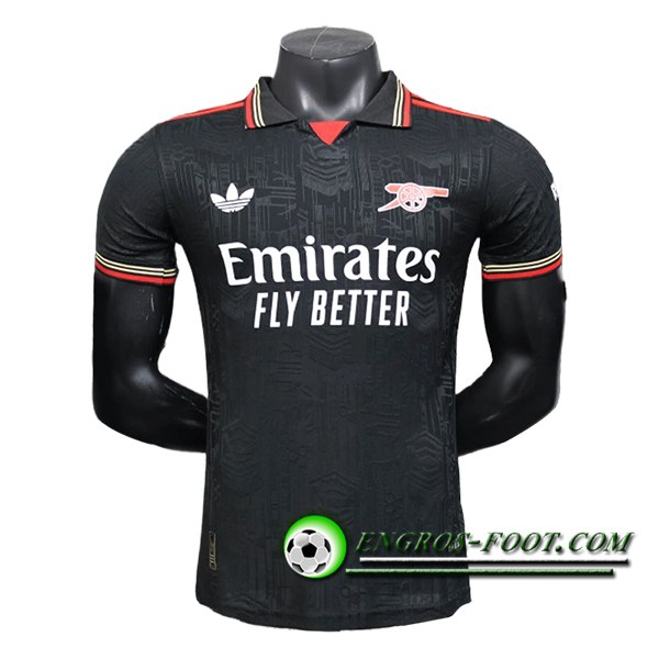 Polo Foot Arsenal Noir 2025/2026