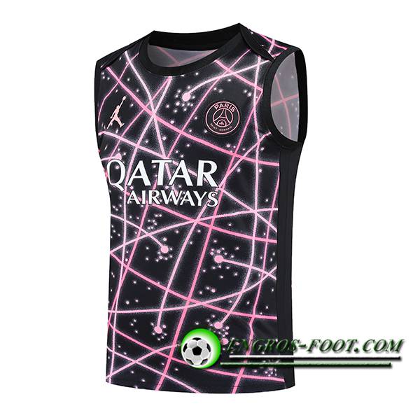 Training Debardeur PSG Noir/Rose 2025/2026 -02