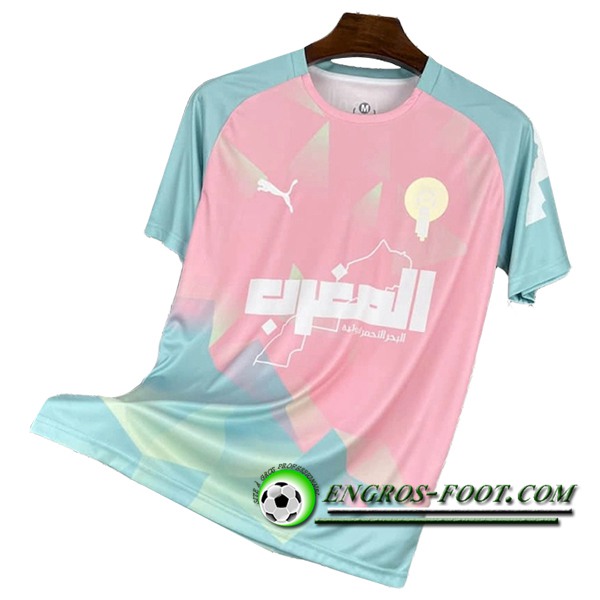 Maillot Equipe Foot Maroc Special Edition Rose/Bleu 2025/2026