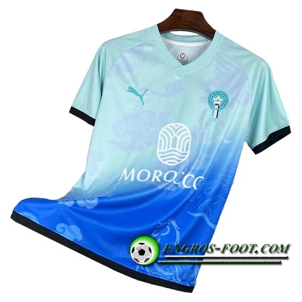 Maillot Equipe Foot Maroc Special Edition Bleu Clair 2025/2026