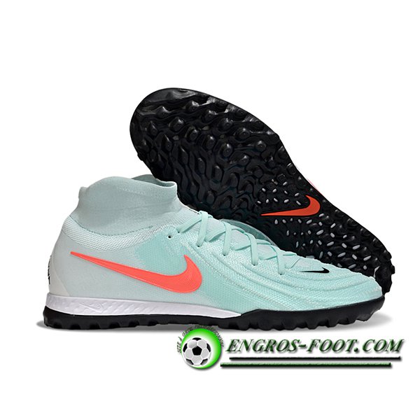 Nike Chaussures de Foot Phantom Luna Elite NU TF Vert/Orange