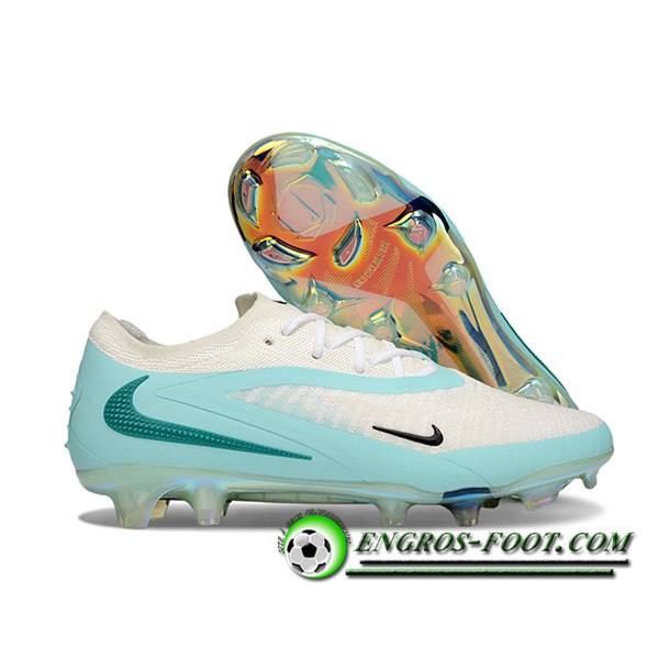 Nike Chaussures de Foot Phantom GX III Elite FG Blanc/Vert