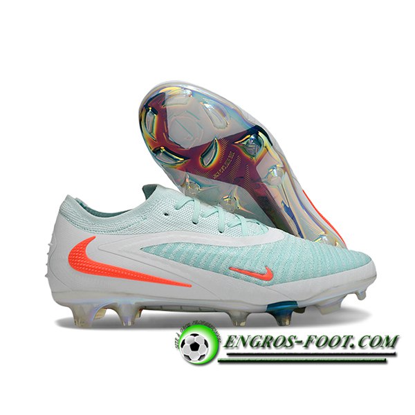 Nike Chaussures de Foot Phantom GX III Elite FG Blanc/Vert/Orange