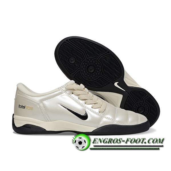Nike Chaussures de Foot T90 IC Beige/Noir