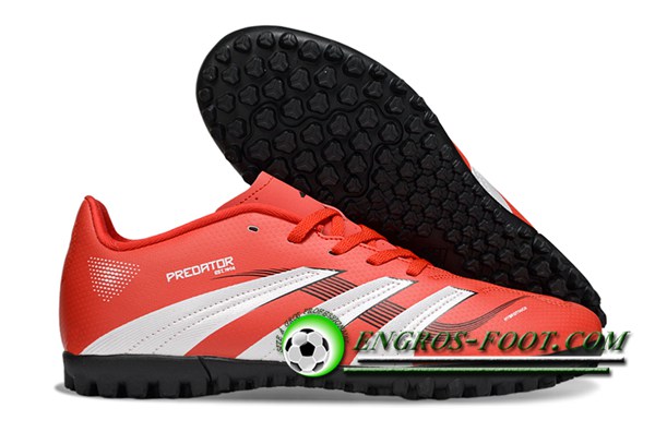 Adidas Chaussures de Foot Predator Club TF Blanc/Orange