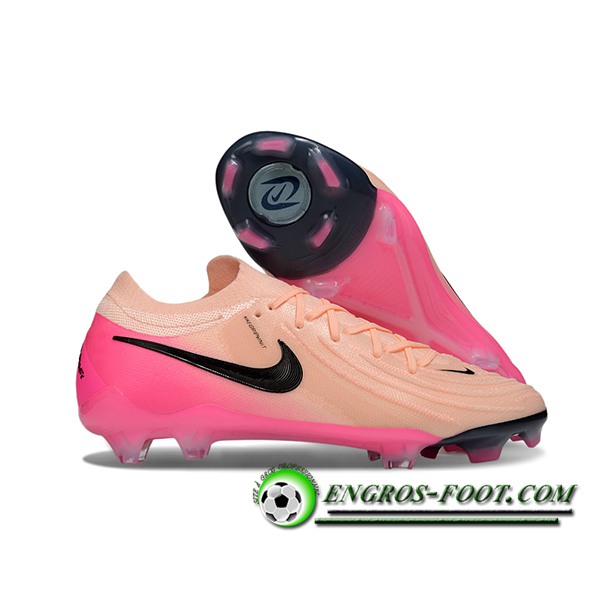 Nike Chaussures de Foot Phantom Luna Elite NU FG Rose/Noir -02