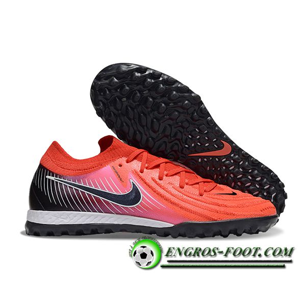 Nike Chaussures de Foot Phantom GX II EliteTF Orange/Noir