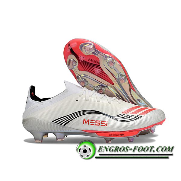 Adidas Chaussures de Foot F50+.1 FG Beige/Noir/Orange