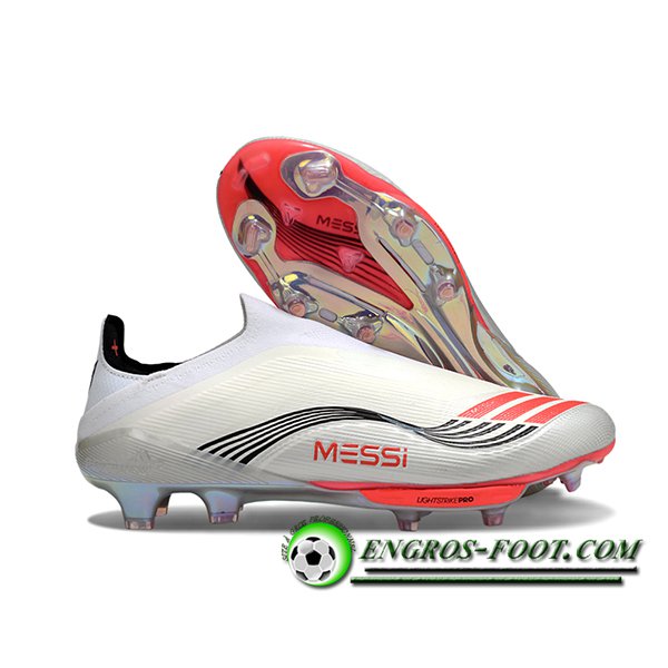 Adidas Chaussures de Foot F50+ FG Beige/Noir/Orange