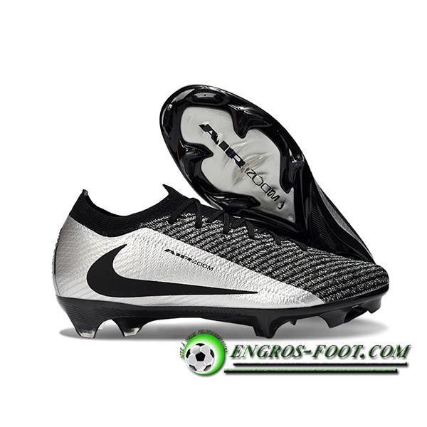 Nike Chaussures de Foot AIR Zoom Mercurial Vapor 16 Elite XXV FG Gris/Noir