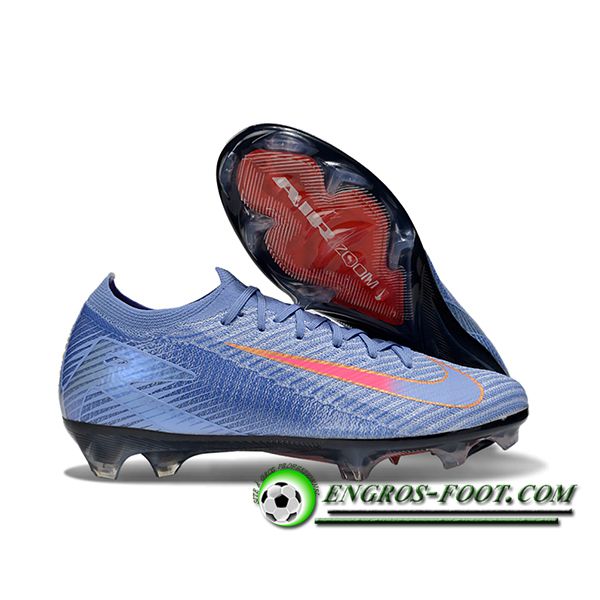 Nike Chaussures de Foot AIR Zoom Mercurial Vapor 16 Elite XXV FG Bleu/Orange -02