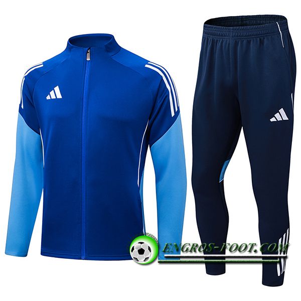 Ensemble Survetement de Foot Veste Foot Adidas Bleu 2025/2026
