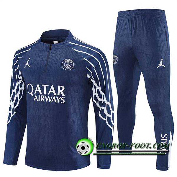 Ensemble Survetement de Foot Foot PSG Bleu Royal 2025/2026