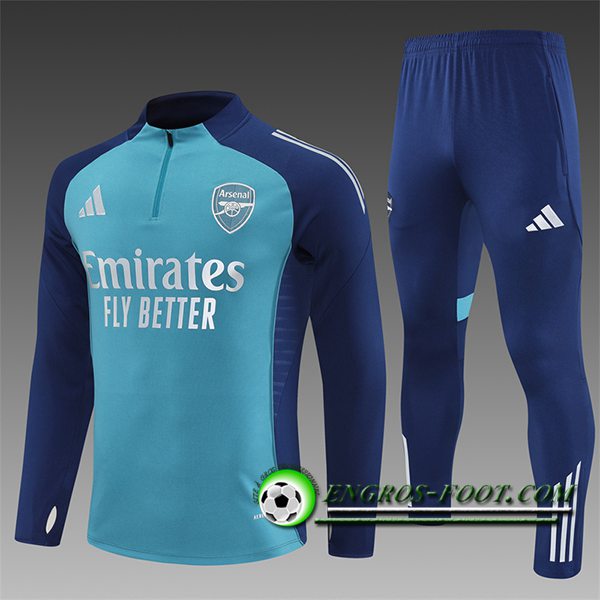 Ensemble Survetement de Foot Foot Arsenal Enfant Bleu 2025/2026