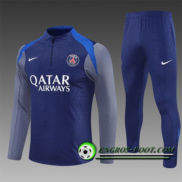 Ensemble Survetement de Foot Foot PSG Enfant Bleu/Gris 2025/2026