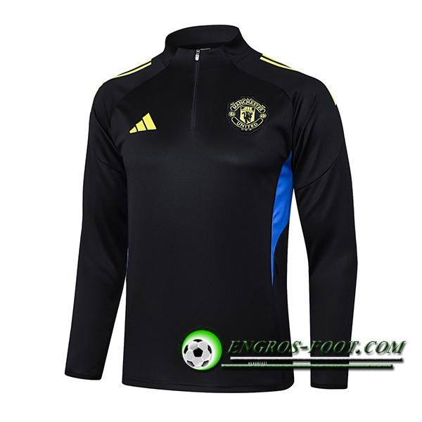 Sweatshirt Training Manchester United Noir/Bleu/Jaune 2025/2026