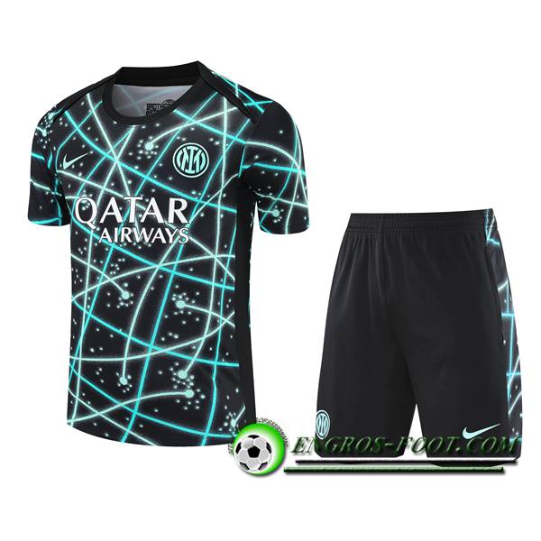 Ensemble Training T-Shirts Inter Milan Enfant Noir/Bleu 2025/2026