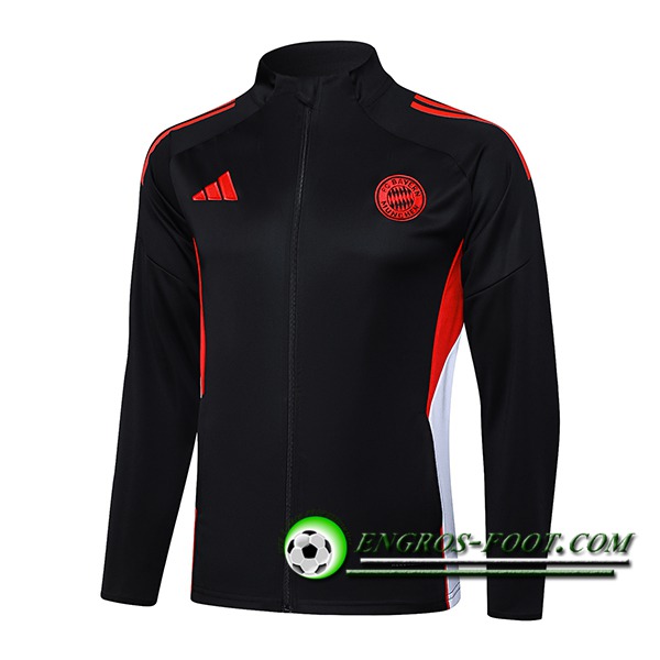 Veste Foot Bayern Munich Noir/Rouge/Blanc 2025/2026