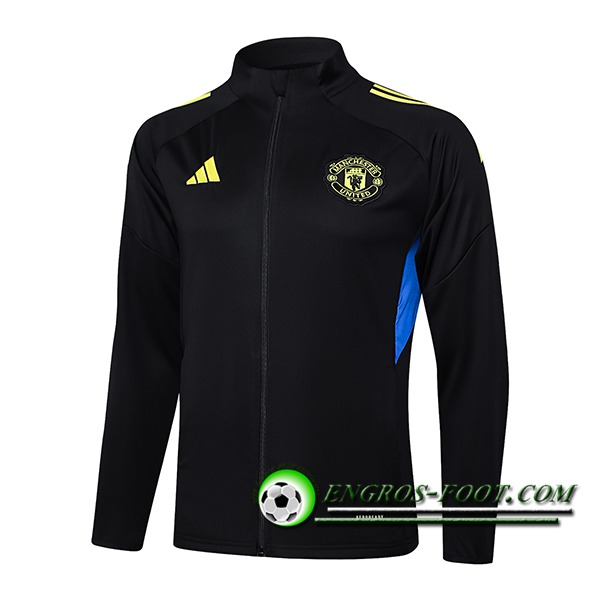 Veste Foot Manchester United Noir/Bleu/Jaune 2025/2026