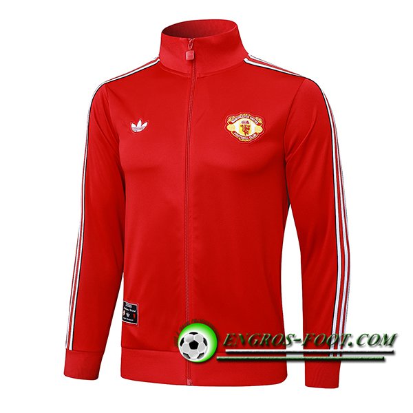 Veste Foot Manchester United Rouge/Blanc 2025/2026