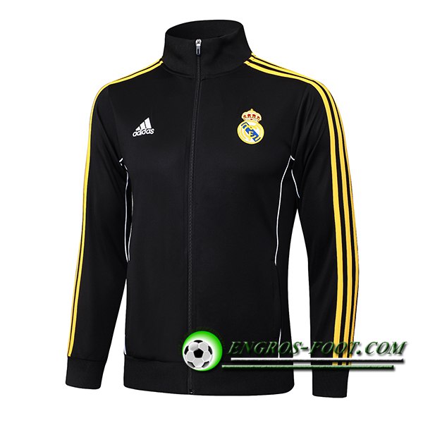 Veste Foot Real Madrid Noir/Jaune 2025/2026