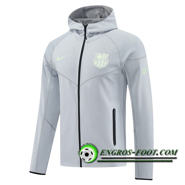 Veste A Capuche FC Barcelone Gris 2025/2026